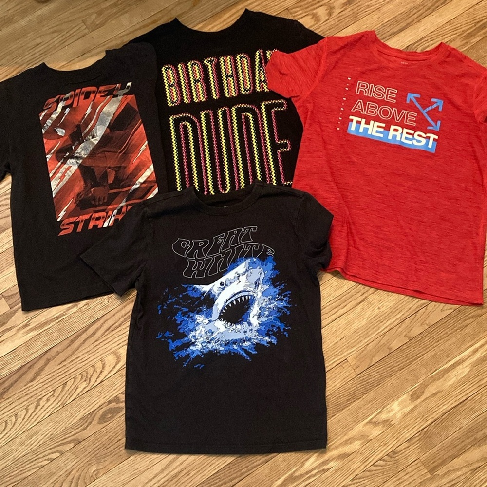 Old Navy, Gap, and Place Red and Black Short Sleeve Tees